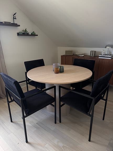 Stolar i svart sammet