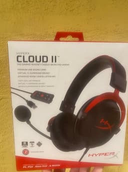 HyperX Cloud II gamingheadset svart/röd med mikrofon