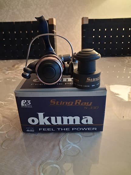 Okuma Sting Ray haspelrulle med extra spole