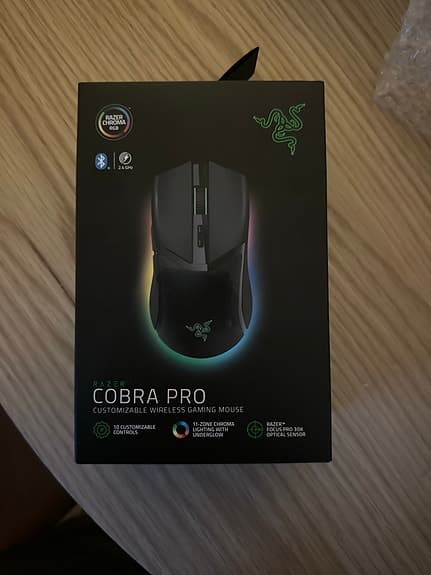 Razer Cobra Pro trådlös gamingmus svart