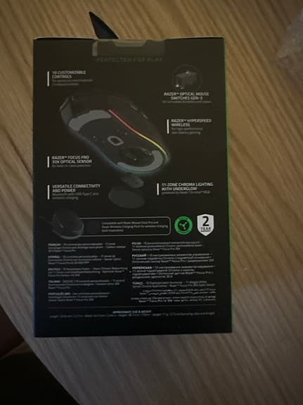 Razer Cobra Pro trådlös gamingmus svart