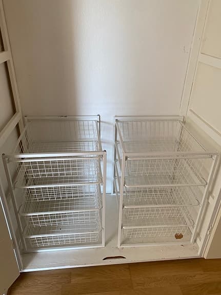 2 st Jonaxel Ikea Förvaringssystem/trådbackar