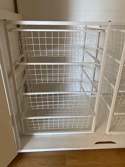 2 st Jonaxel Ikea Förvaringssystem/trådbackar