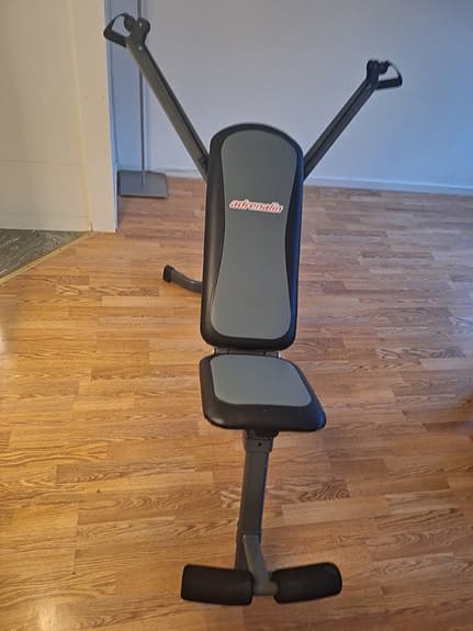 Abilica träningsbänk svart/grå