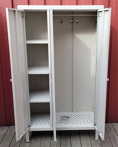 skåp I pulverlackat stål,  ikea kolbjörn