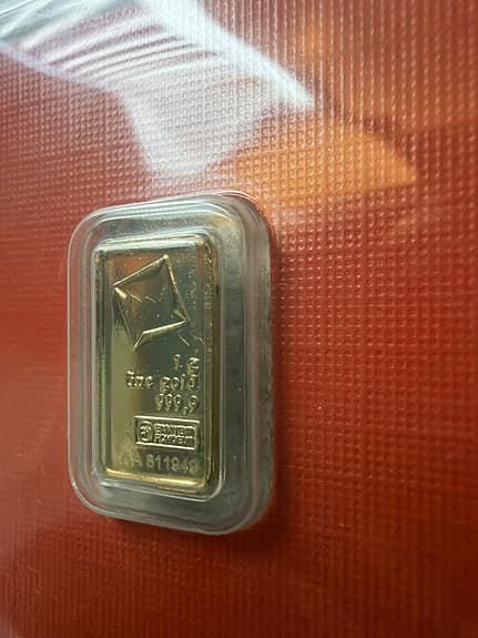 1g valcambi suisse guldtacka