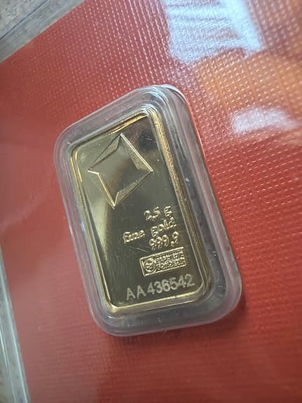 2,5g valcambi suisse guldtacka