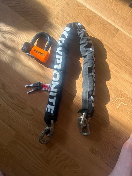 Kryptonite Evolution Plus kedjelås med bygel och nycklar