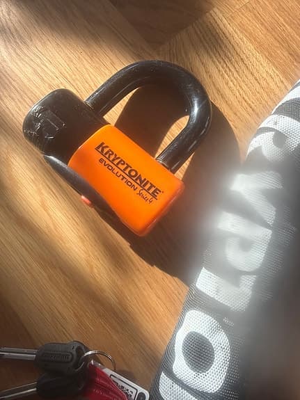 Kryptonite Evolution Plus kedjelås med bygel och nycklar