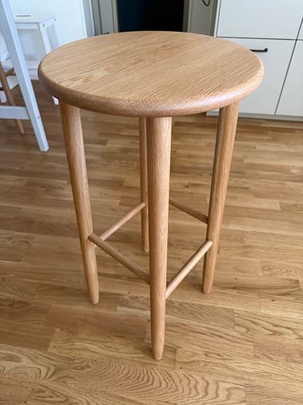 Hübsch Acorn barpall i ek, 2 st