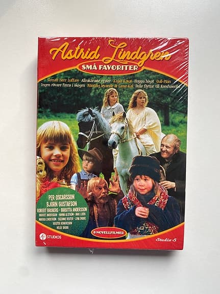 Små favoriter, Astrid Lindgren, dvd-box, helt ny och fortfarande inplastad!