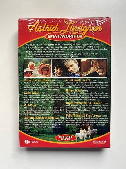 Små favoriter, Astrid Lindgren, dvd-box, helt ny och fortfarande inplastad!