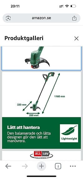 Bosch EasyGrassCut 18V-26 grästrimmer