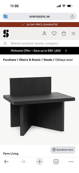Oblique pall från Ferm Living RRP 2665sek