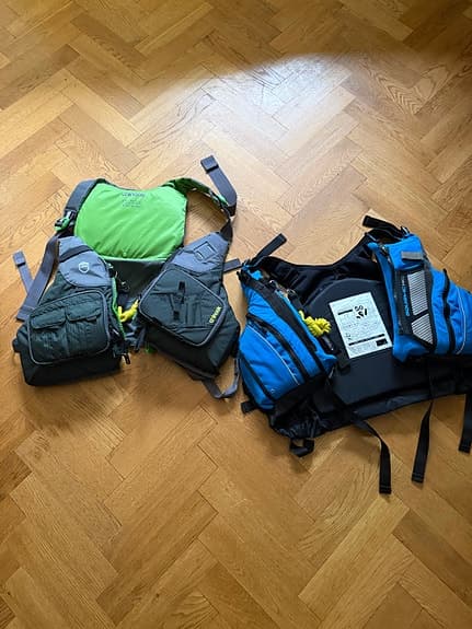 Kokopelli packraft gul/svart med flytvästar