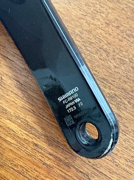 Shimano Dura-Ace FC-R9100 vevarm 172,5 mm svart