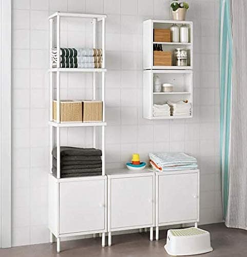 DYNAN, vit vägghylla till badrummet från IKEA (badrumshylla)