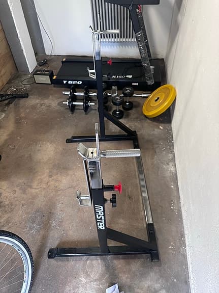 Master ställning för skivstång svart