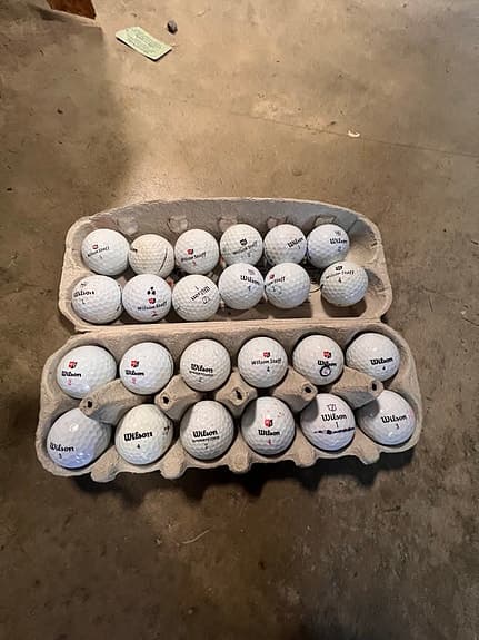 Wilson golfbollar vit