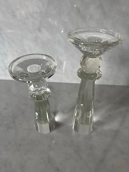 Ljusstakar kristall/glas