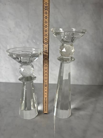 Ljusstakar kristall/glas