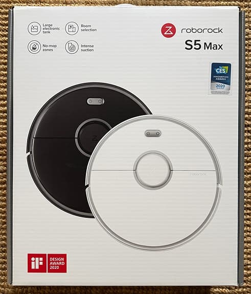 Roborock S5 Max – robotdammsugare med mopp | Svart
