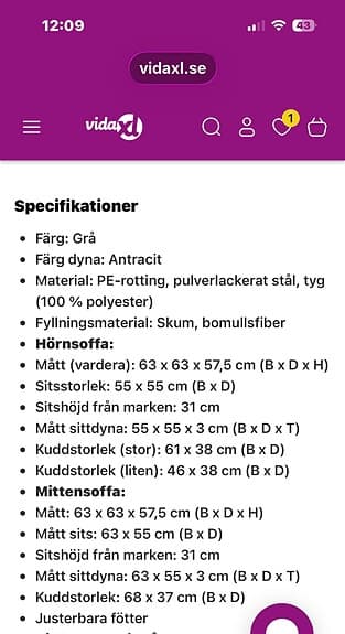 3 sits soffa i konstrotting