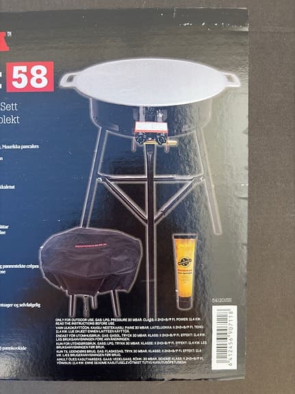 Muurikka Set 58 stekhäll med gasbrännare