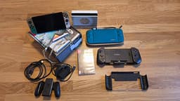 Nintendo Switch OLED: TOTK Edition + tillbehör + Skyrim