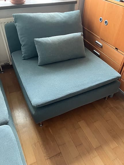 IKEA Söderhamn 3-sits soffa och 1-sits sektion