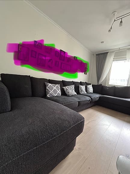 Stor U-soffa säljes
