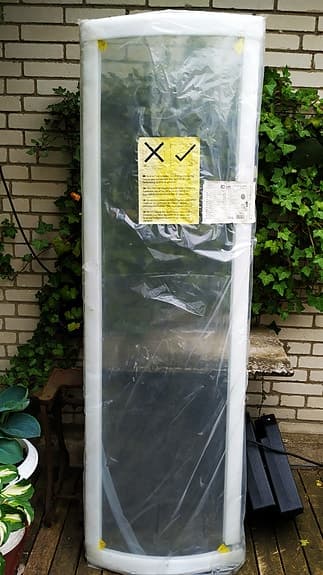 Camargue Skärgård rundad duschdörr med klar glas 80x198 cm