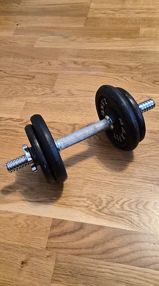 Hantlar med vikter för styrketräning
