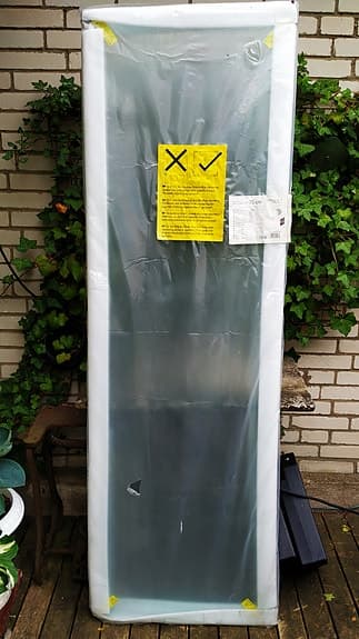 Camargue Skärgård rak duschdörr med frostat glas 70x198 cm