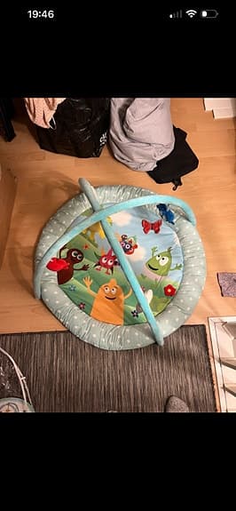 Babblarna babygym lekmatta med bågar