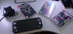 Nintendo switch lite med 3 spel