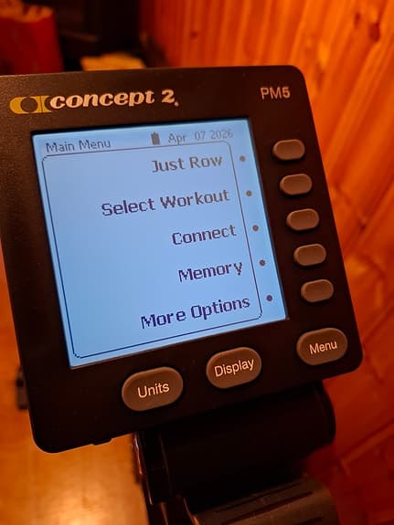 Concept2 roddmaskin med PM5-display