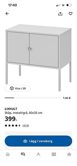 Skåp i metall