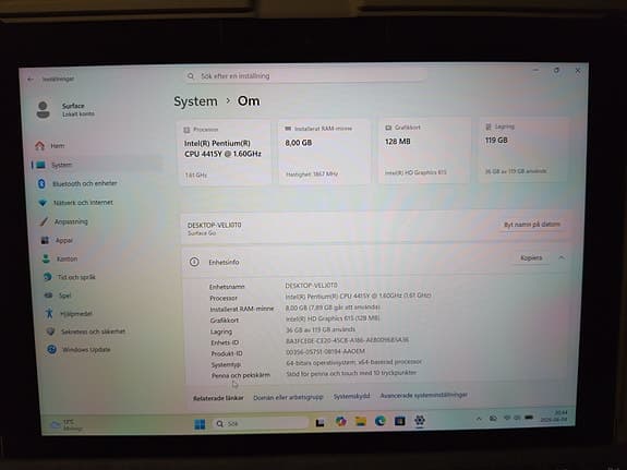 Microsoft Surface Laptop Go 12"