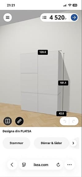 Fin och fräsch IKEA PLATSA garderob för barnrummet!
