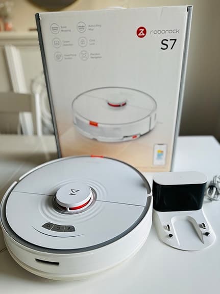 Roborock S7 robotdammsugare vit