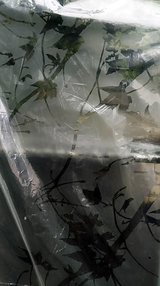 Camargue Skärgård rak duschdörr med frostat mönstrat glas 80x198 cm