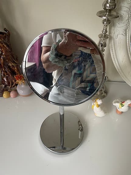 sminkspegel bordsspegel i krom