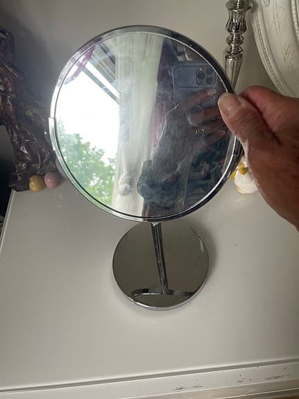 sminkspegel bordsspegel i krom
