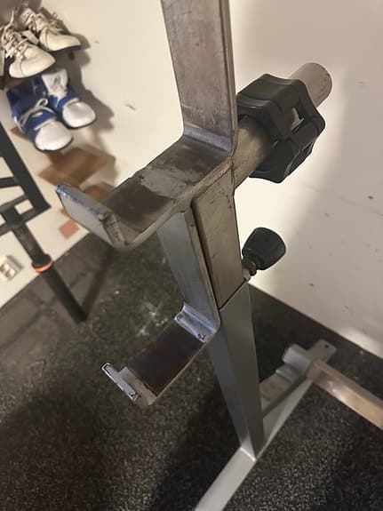 Gymleco. skivstångsställning