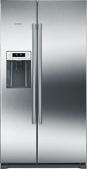 Siemens side-by-side kombinerad kyl/frys med kylt vatten och ismaskin
