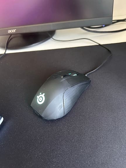 SteelSeries Rival gamingmus svart med kabel