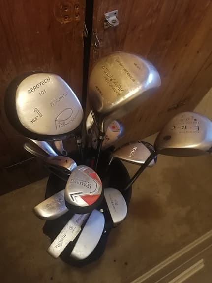 golfbag + klubbor