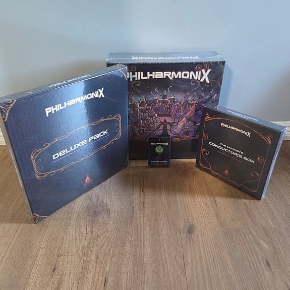 Philharmonix brädspel Deluxe Pack + Conductor’s Box + Patron Pack