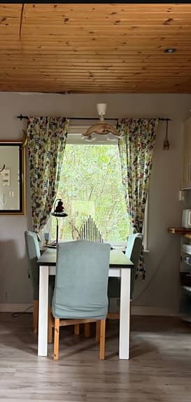 Blommiga gardiner, 5st.